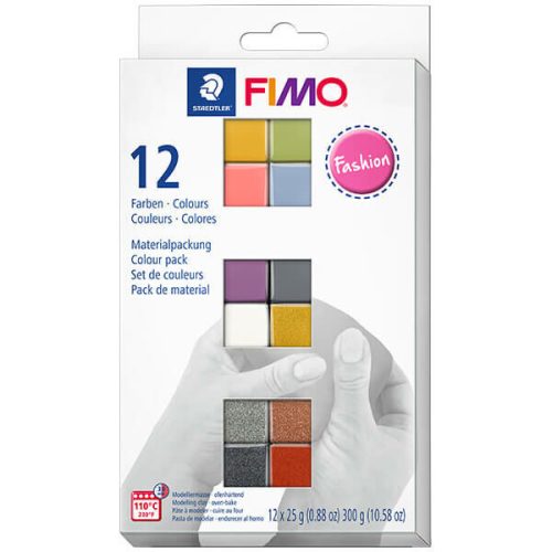Gyurmakészlet, Fimo Effect Colour Pack, 12x25g, Fashion
