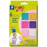 Gyurmakészlet, Fimo Kids, Colour Pack 6x42g, lányoknak