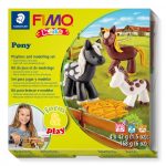 Gyurmakészlet, Fimo Kids, 4x42g, pónik