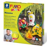 Gyurmakészlet, Fimo Kids, 4x42g, szörnyek