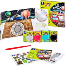 Gyurmakészlet, Fimo Kids, 4x42g, űrszőrnyek