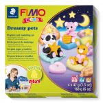 Gyurmakészlet, Fimo Kids, 4x42g, álmodozó kisállatok