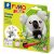 Gyurmakészlet, STA, Fimo Kids, 2x42g, vicces koala