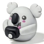 Gyurmakészlet, STA, Fimo Kids, 2x42g, vicces koala