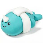 Gyurmakészlet, STA, Fimo Kids, 2x42g, vicces bálna