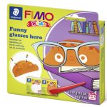 Gyurmakészlet, STA, Fimo Kids, 2x42g, vicces szeműveg hős