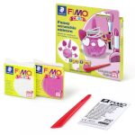 Gyurmakészlet, STA, Fimo Kids, 2x42g, vicces hajgumitartó unikornis