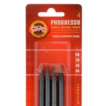 Progresso grafit készlet 4db (HB, 2B, 4B, 6B)