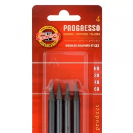 Progresso grafit készlet 4db (HB, 2B, 4B, 6B)