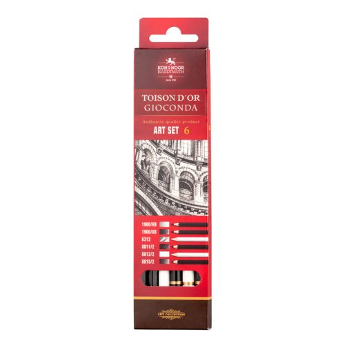 Koh-I-Noor Gioconda fekete-fehér ceruza válogatás - 6db
