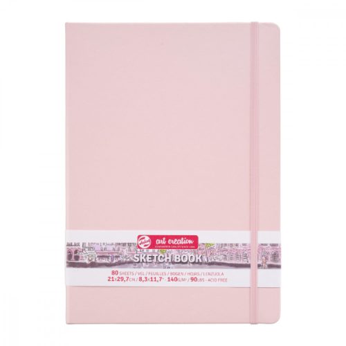 Talens Art Creation Sketch Book rajz- és vázlatfüzet, A4, 140g/m², 80lap, pasztell pink