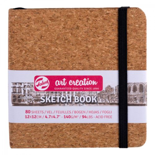 Talens Art Creation Sketch Book rajz- és vázlatfüzet, 12x12cm, 140g/m², 80lap - Cork