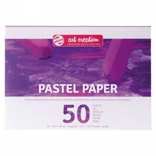 Talens Art Creation pasztellpapír tömb A4, 90g- 50 színes lap