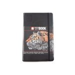 Sakura Sketch note jegyzettömb, cca. A5(13x21cm), 140g/m², 80lap - fekete lap, savmentes