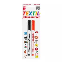 ICO textilfilc készlet 2db - fekete, piros