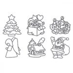 Amos fényvarázs forma szett 6db - Karácsony