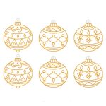 Amos fényvarázs forma szett 6db - Karácsonyi gömbök