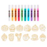 Amos üvegmatrica készlet 10x10,5ml + 12db Desszertek fényvarázs forma