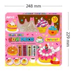 Amos üvegmatrica készlet 10x10,5ml + 12db Desszertek fényvarázs forma