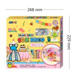 Amos üvegmatrica készlet 10x10,5ml + fényvarázs formák - Lányos buli 