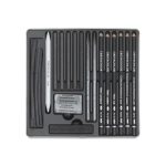 Cretacolor szén rajzkészlet, 20db