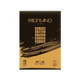 Fabriano rajztömb Schizzi A2, 90g-60lap, felül spirálos