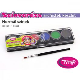 TyToo Színvarázs Arcfesték szett 6x4g  - alap színek