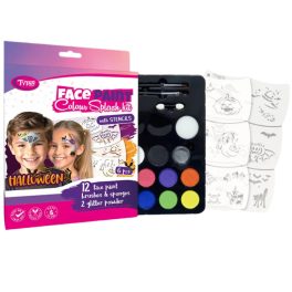 TyToo Halloween Arcfesték szett (6db mosaic sablonnal)