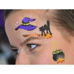 TyToo Halloween Arcfesték szett (6db mosaic sablonnal)