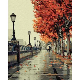 Ősz - számfestő keretre feszítve (40x50cm)