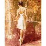 Balerina - számfestő keretre feszítve (40x50cm)