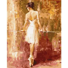 Balerina - számfestő keretre feszítve (40x50cm)