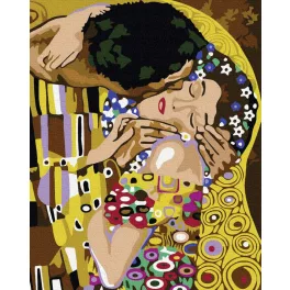 Csók 40x50cm - számfestő keretre feszítve (40x50cm)