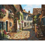 Olasz utcák - számfestő keretre feszítve (40x50cm)