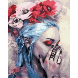   Virágzó gondolatok - számfestő keretre feszítve (40x50cm)