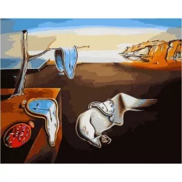   Elfolyó idő (Salvador Dali) - számfestő keretre feszítve (40x50cm)