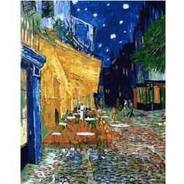   Éjjeli kávézó (Van Gogh) - számfestő keretre feszítve (40x50cm)