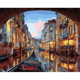   Randevú Velencében - számfestő keretre feszítve (40x50cm)