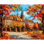 Felfüggesztett pillanat - számfestő keretre feszítve (40x50cm)