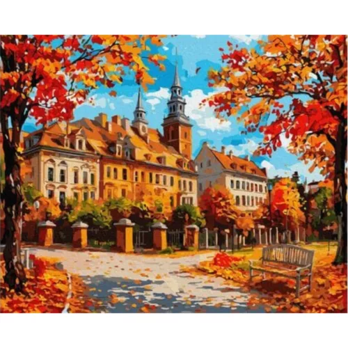 Felfüggesztett pillanat - számfestő keretre feszítve (40x50cm)