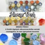 Pipacsok és százszorszépek - számfestő keretre feszítve (40x50cm)