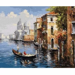 Velencei utazás - számfestő keretre feszítve (40x50cm)