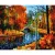 Őszi park - számfestő keretre feszítve (40x50cm)