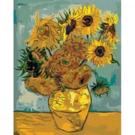   Napraforgók (Van Gogh) - számfestő keretre feszítve (40x50cm)