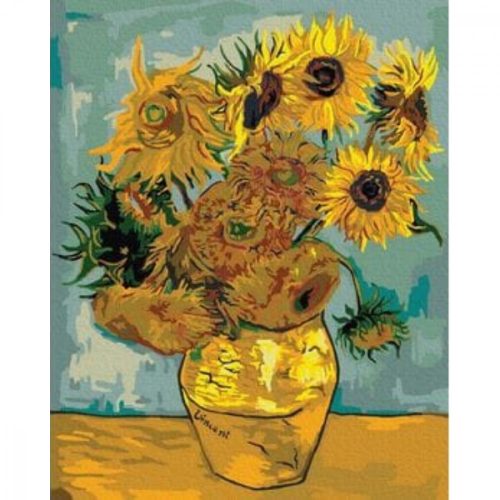 Napraforgók (Van Gogh - számfestő keretre feszítve (40x50cm)