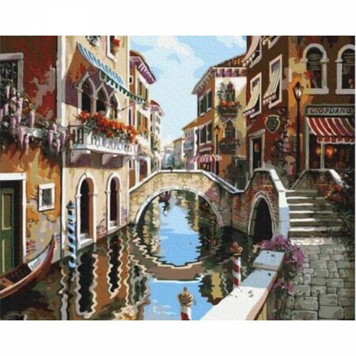 Csodálatos Velence - számfestő keretre feszítve (40x50cm)