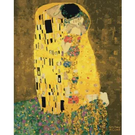   Csók (Gustav Klimt) - számfestő keretre feszítve (40x50cm)