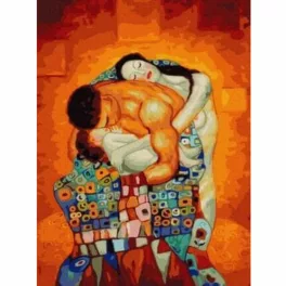   Család (Gustav Klimt) - számfestő keretre feszítve (40x50cm)
