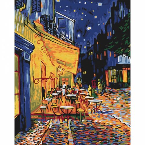 Éjjeli kávézó (Van Gogh) - számfestő keretre feszítve (40x50cm)