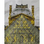 Louvre piramis - számfestő keretre feszítve (40x50cm)